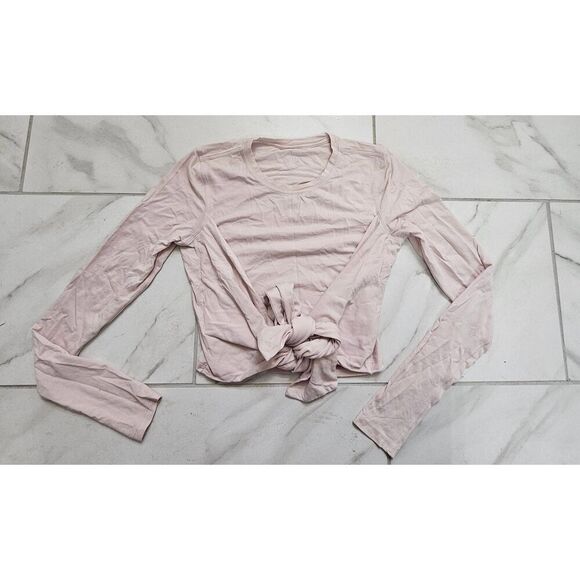 Lululemon Size 4 Pink Gather & Grow Long Sleeve - Picture 1 of 4